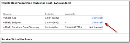 Uninstall on Host
