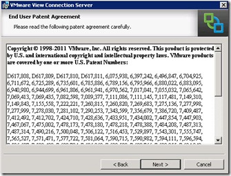 3 - click next on end user paten agreement