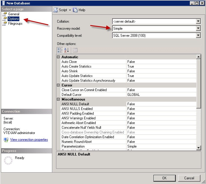 Sql Server 2008 Change Recovery Model To Simple