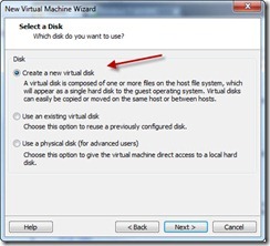 10 - Create new Virtual Disk