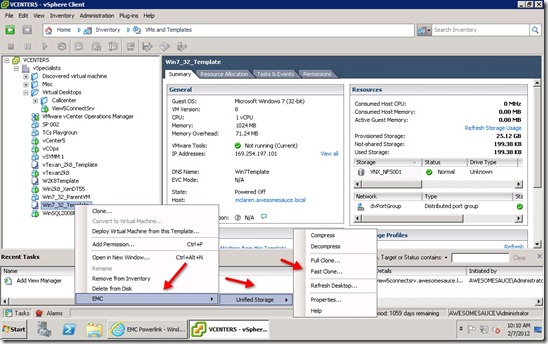 11 - right click on Win7 Template 