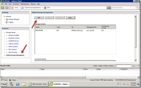 2 - Click on USM - Click On add