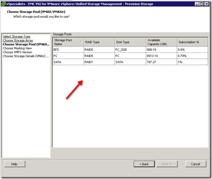 23 - choose the pool you want to create this out of
