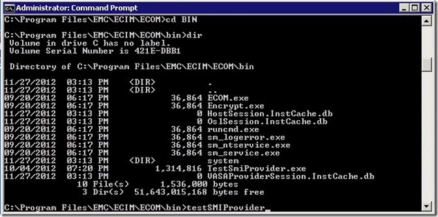 12 command testsmiprovider