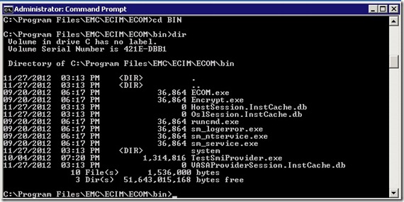 20 - comand line go to bin dir