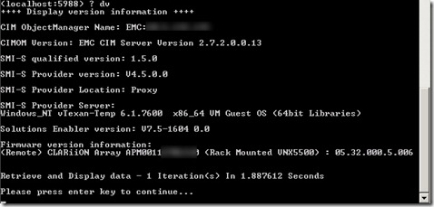 23 - verify it made it by running dv