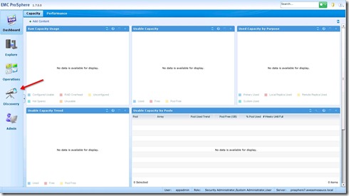 23 - first time view - no data is available for display