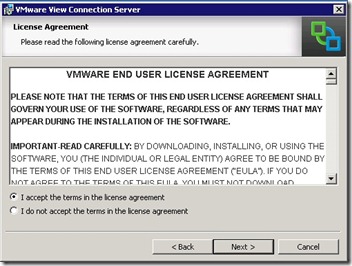 4 - accept or not the EULA