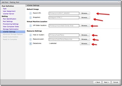 12 - select your parent VM snapshot folder location 